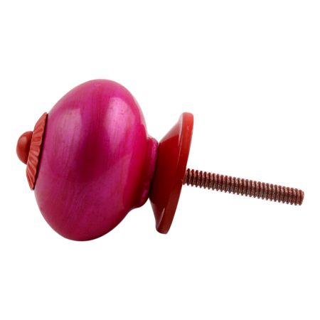 Neon Pink Red Fitting Ceramic Knob